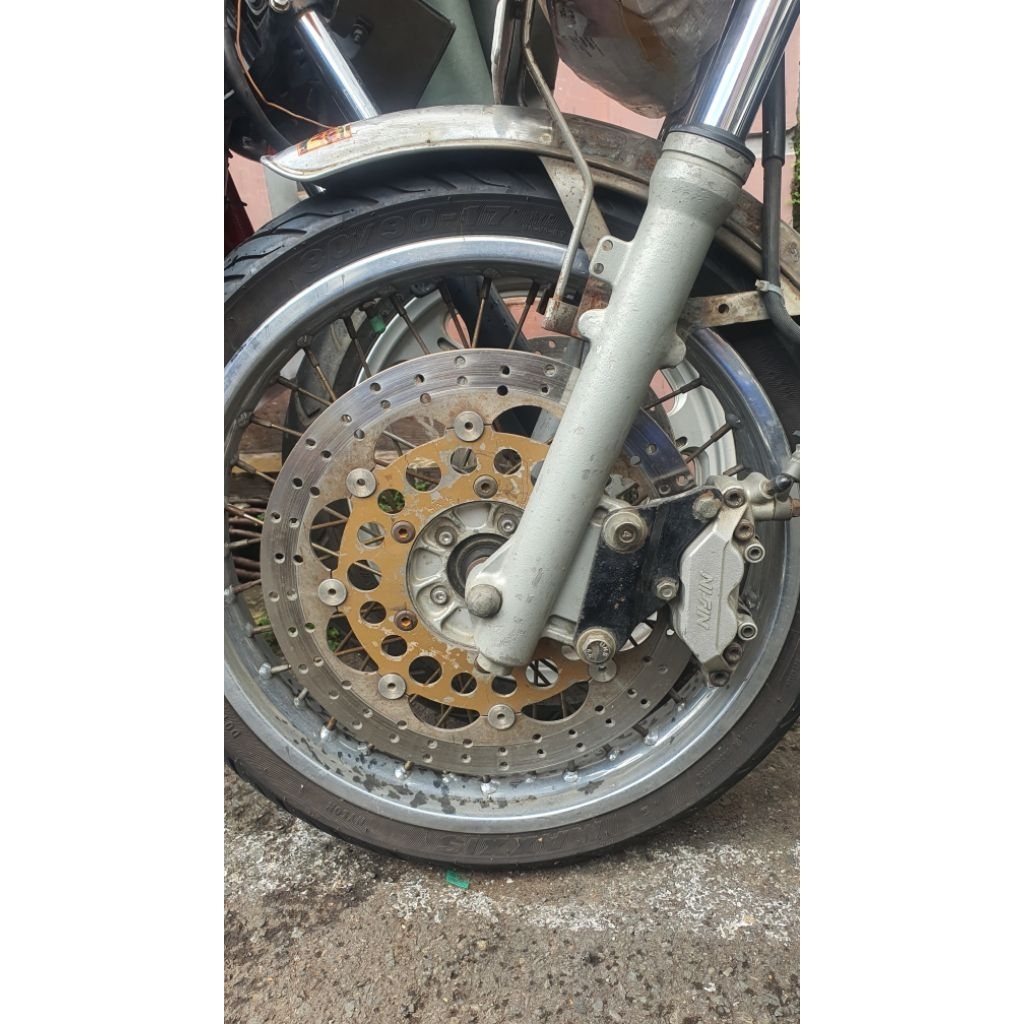 Kaliper cb400 kiri set piringan psm