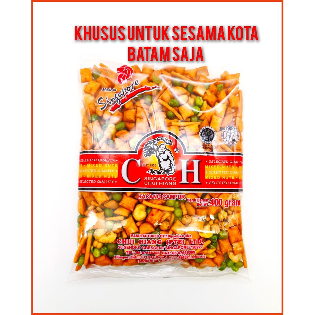

Chui Hiang Singapore Mixed Nuts 400 gram