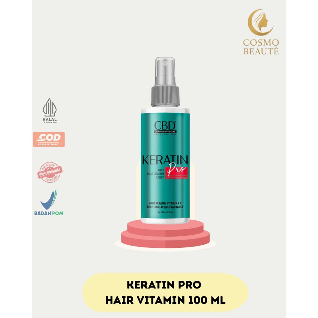 CBD Keratin Vitamin Rambut Spray 100ML | Vitamin Rambut Sebelum Catok Blow