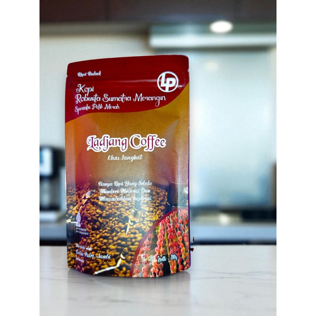 

LADJANG COFFE KOPI JANGKAT MERANGIN JAMBI KOPI ROBUSTA BUBUK 100% ALAMI