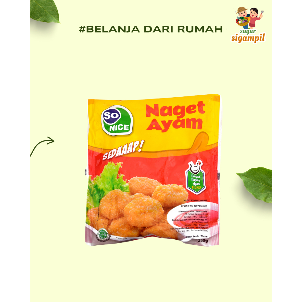 

So Nice Naget Ayam 250gr / Chiken Nugget