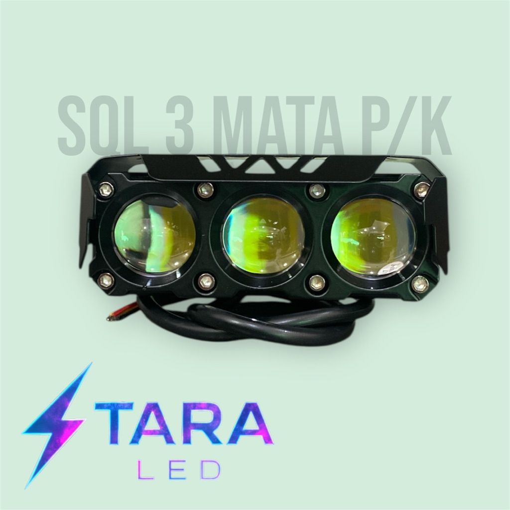 MINI LASER 3 MATA D2 laser 3 mata lampu tembak motor mobil truck SUV dll 8-80V