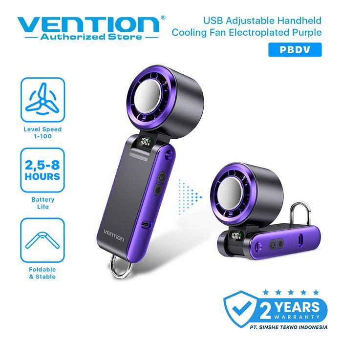 Vention Kipas Lipat Mini Portable 13000RPM Cooling Fan Super Dingin 3000mAh Stepless Speed Kipas Ang