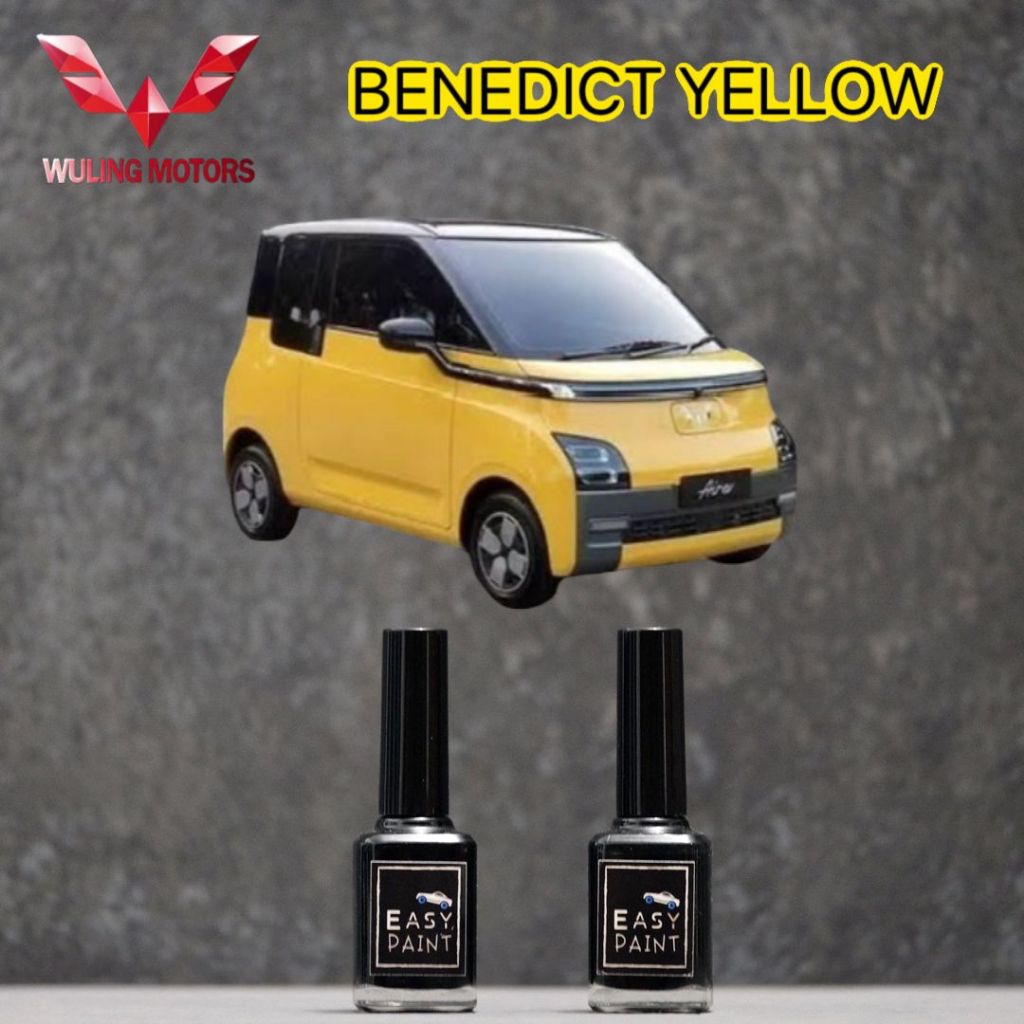 Cat Oles Mobil Benedict Yellow Wuling Air EV Airev Kuning Metalik 15ml