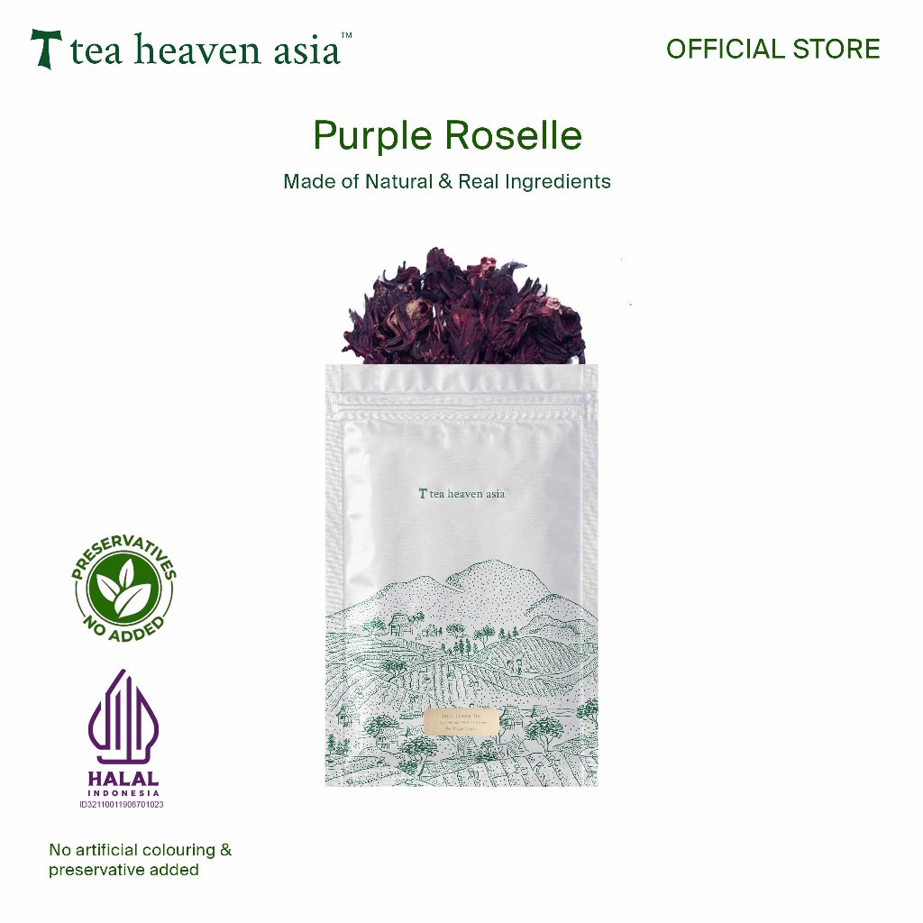 

Tea Heaven Purple Roselle Teh Bunga Rosella Ungu Organik