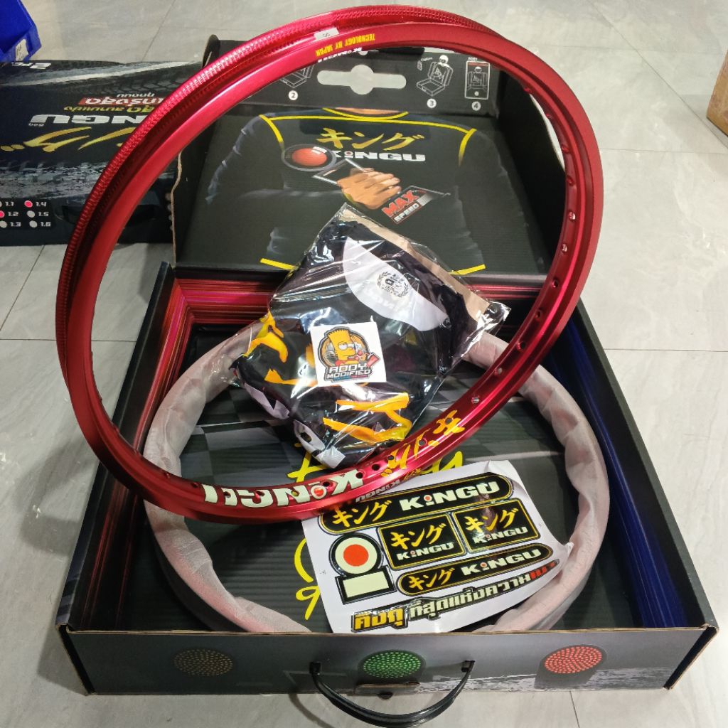 velg kingu red ring 17 120-140 original Thailand