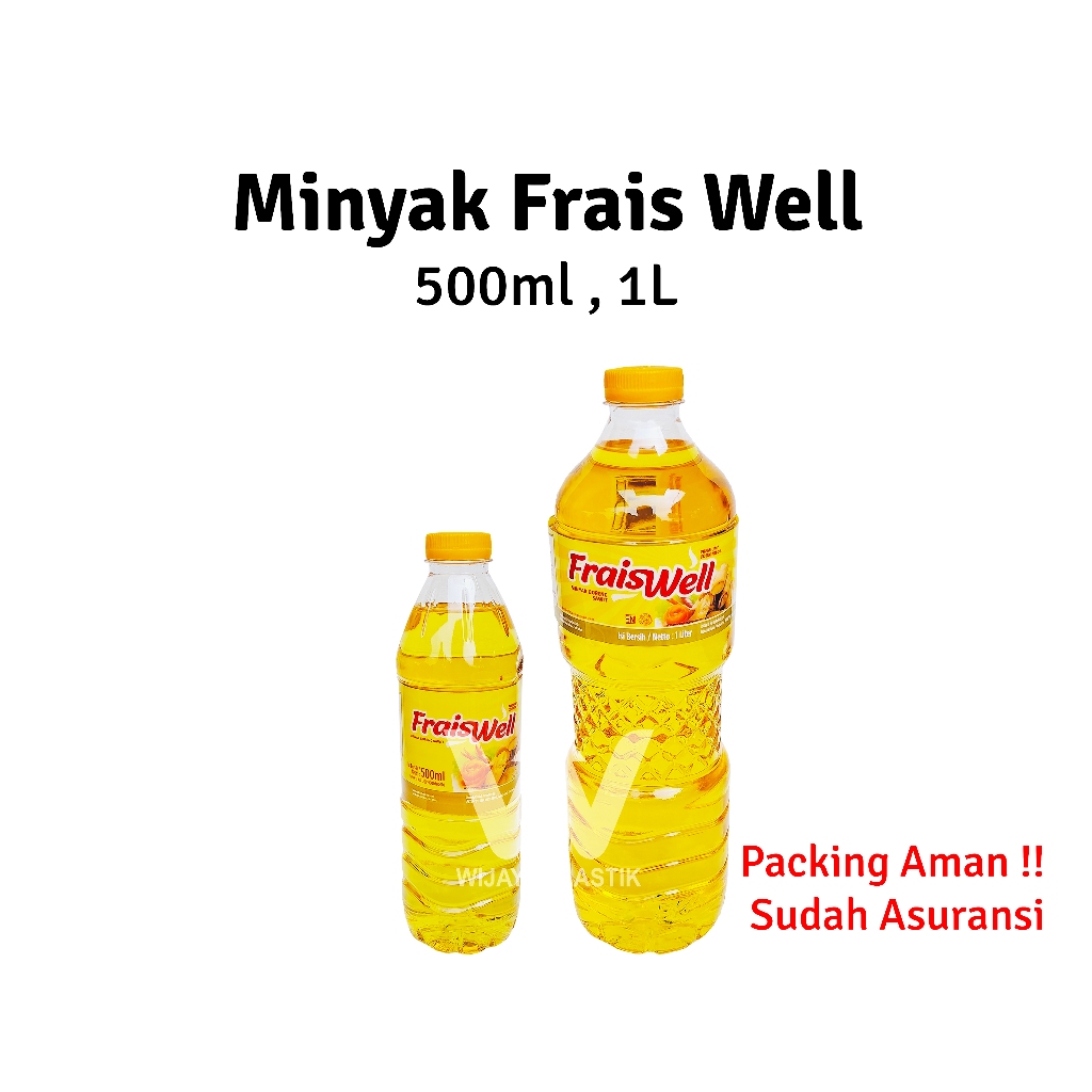 

Minyak BOTOL Sedang [FRAIS WELL] 500 mL 1L -- @Botol | frais well fw kemasan sedang ekonomis gelas sedang besar 1 L bkp bening goreng kelapa sawit murah camping botol