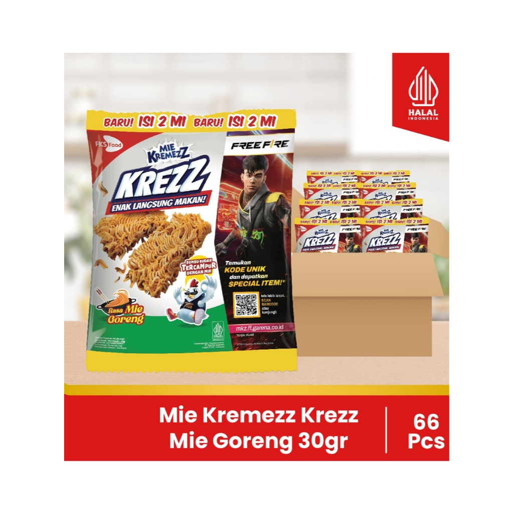 

Paket Bundling - Mie Kremezz Krezz - Mie Goreng - 30gr - 6pcs