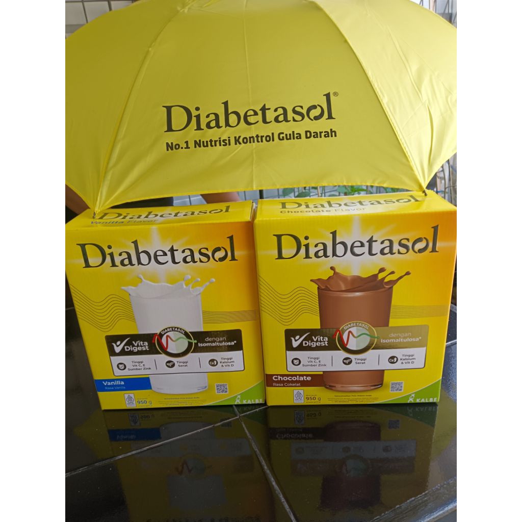 

Diabetasol 950gr vanila coklat beli 2 free payung