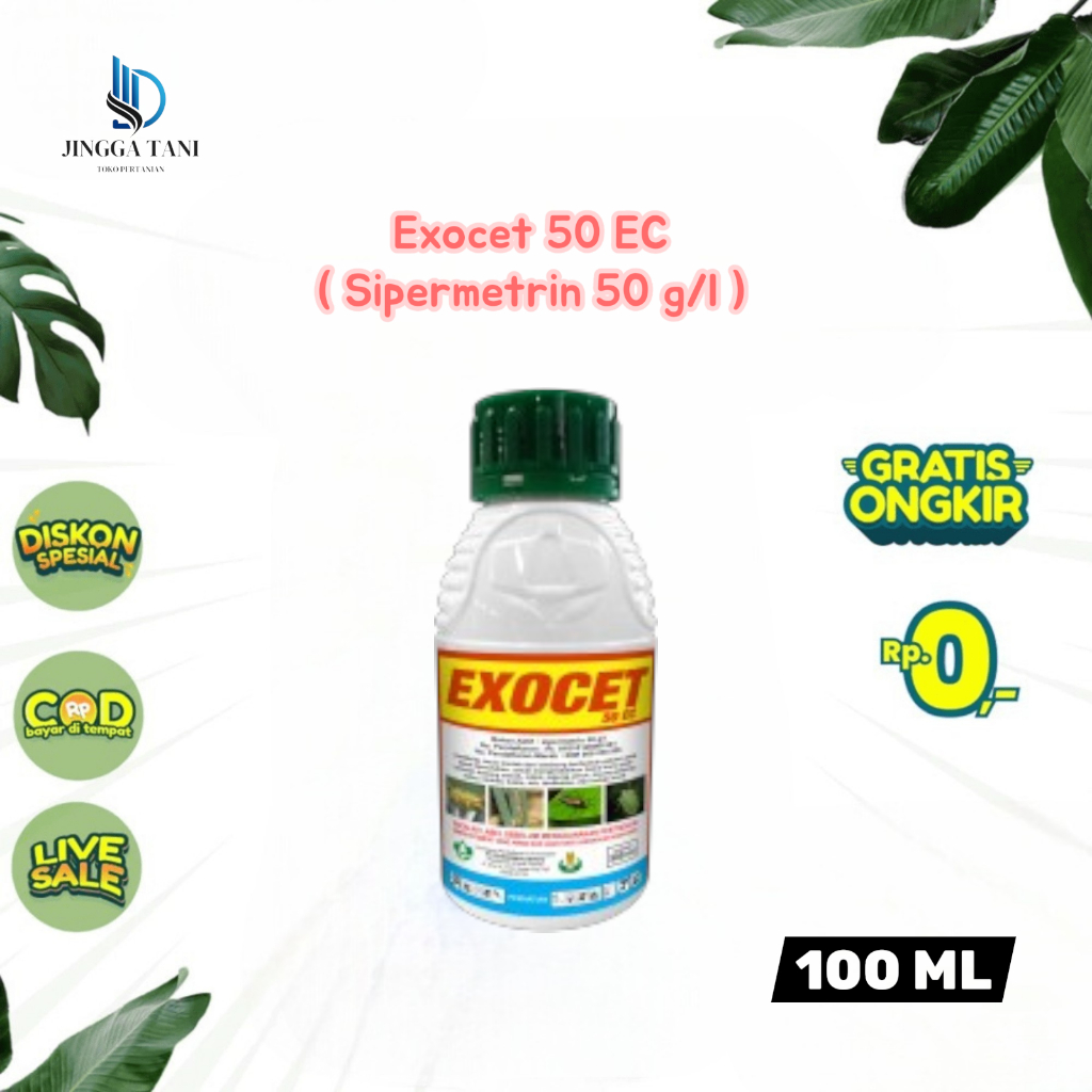 Exocet 50 EC ( Sipermetrin 50 g/l ) -  Kemasan 100ml - Insektisida