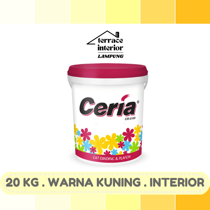 Cat Tembok Interior Propan Ceria  Warna Kuning 20 Kg