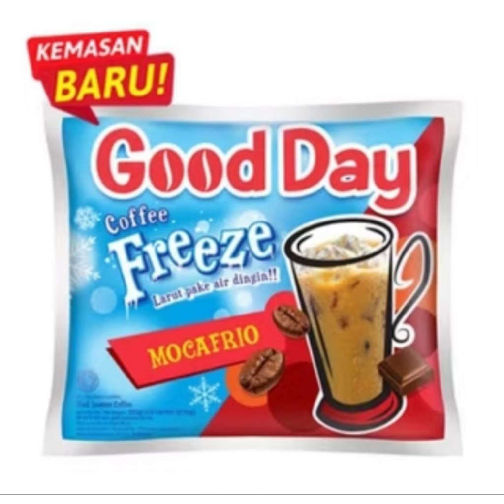 

Good day freeze MOCHAFRIO kopi instan 3 in 1 , 1renceng 10 sachet