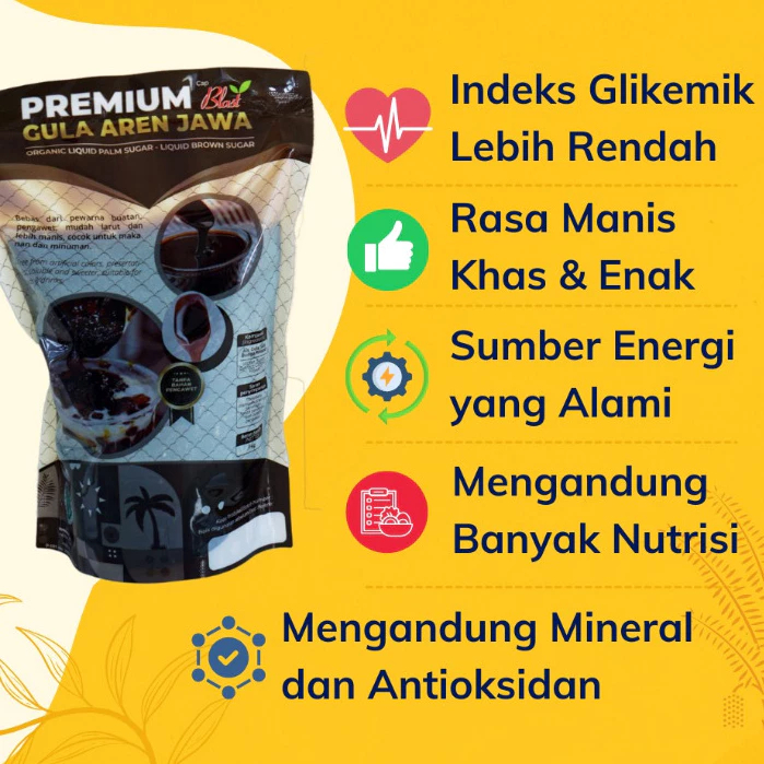 

GULA AREN CAIR 1 KG / BROWN SUGAR CAIR / GULA JAWA AREN