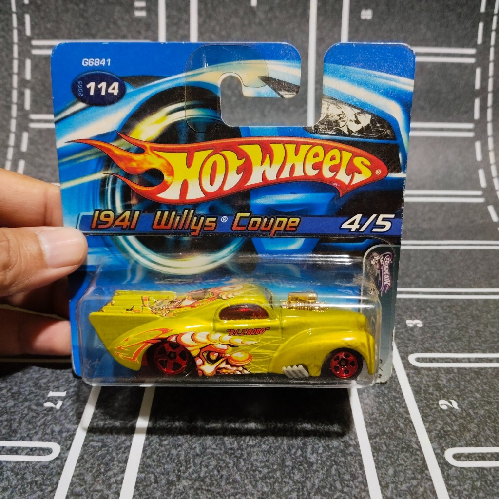 hot wheels 1941 willys coupe warna kuning short card