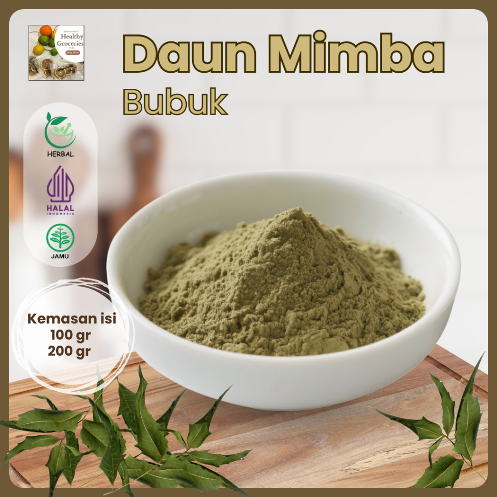 

Bubuk Daun Mimba 100gr 200gr Herbal Alami / Serbuk Mimba Jamu Herbal Tradisional / Mimba Powder