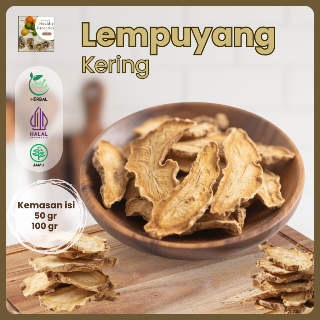 

Lempuyang Kering Herbal Alami 50gr 100gr / Puyang Kering Rempah Alami Asli / Zingiber Zerumbet