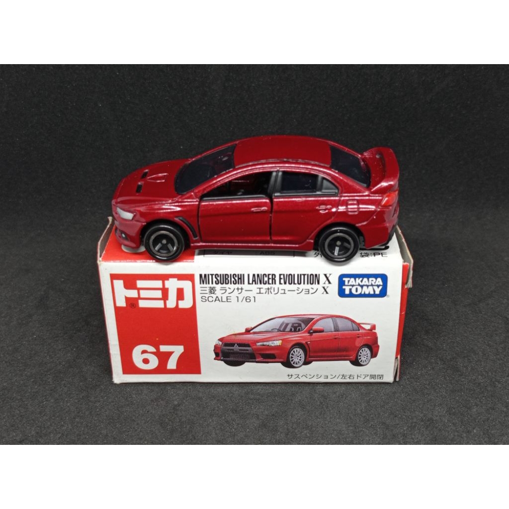 Tomica No.67 Mitsubishi Lancer Evolution X - Loose China