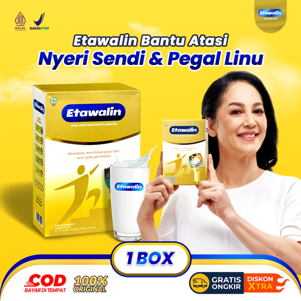 

ETAWALIN Susu Kambing Bantu Atasi Pegal Linu & Nyeri Sendi Menjaga Kesehatan Tulang Original