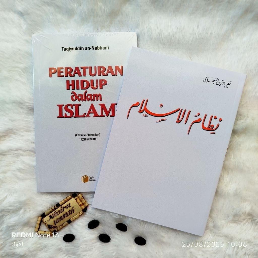 [1 Pasang] Kitab Nizhamul Islam Peraturan Hidup Dalam Islam Arab Terjemah