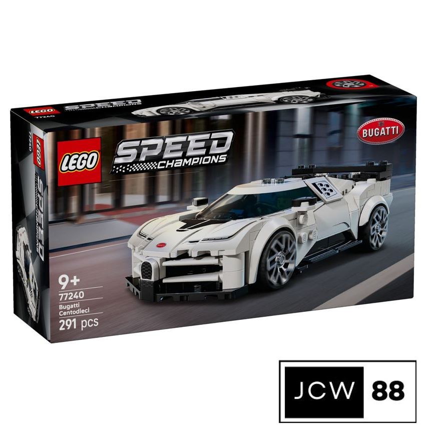 Lego 77240 Speed Champions Bugatti Centodieci koleksi mainan anak mobil balap