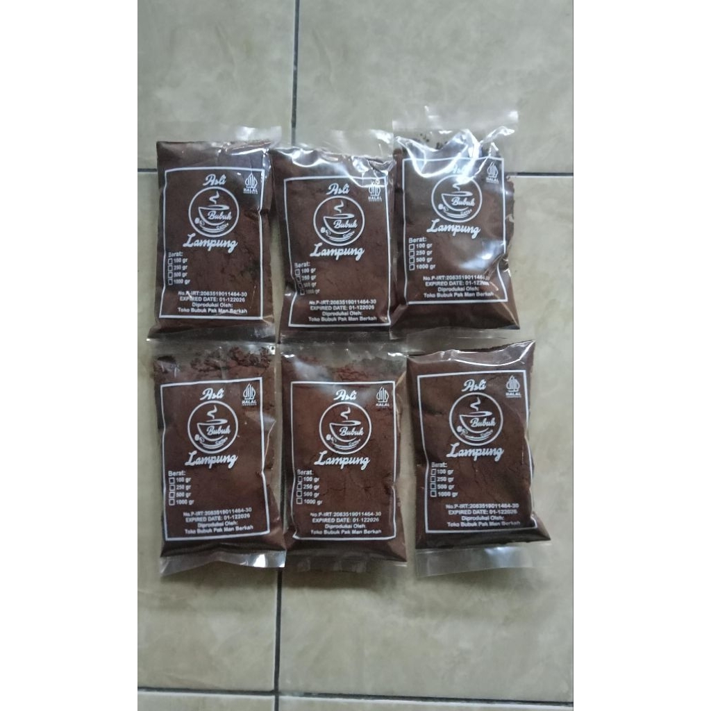 

(Termurah)Kopi Bubuk Hitam BUBUK KOPI ASLI LAMPUNG 1kg kualitas super