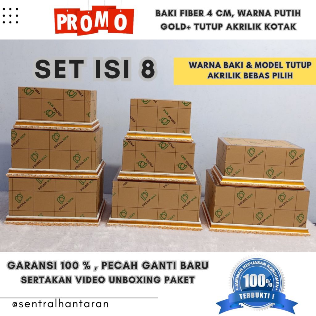 

BOX HANTARAN PAKET ISI 8 BOX | BOX SESERAHAN