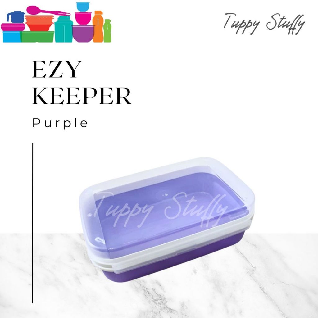 Tupperware Ezy Keeper 2L (1) - Purple | Tempat kue basah ori tupperware / Toples kue tupperware