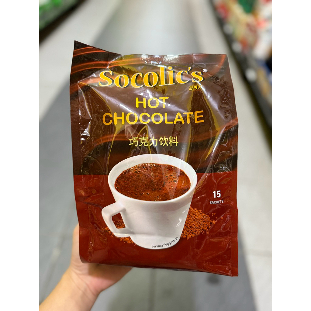 

socolic's socolics socolic hot chocolate isi 15 sachets 450gr