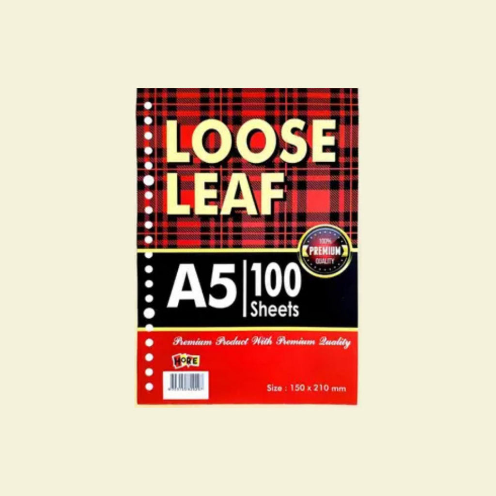 

LOOSE LEAF A5-100 HORE KOTAK - POLOS