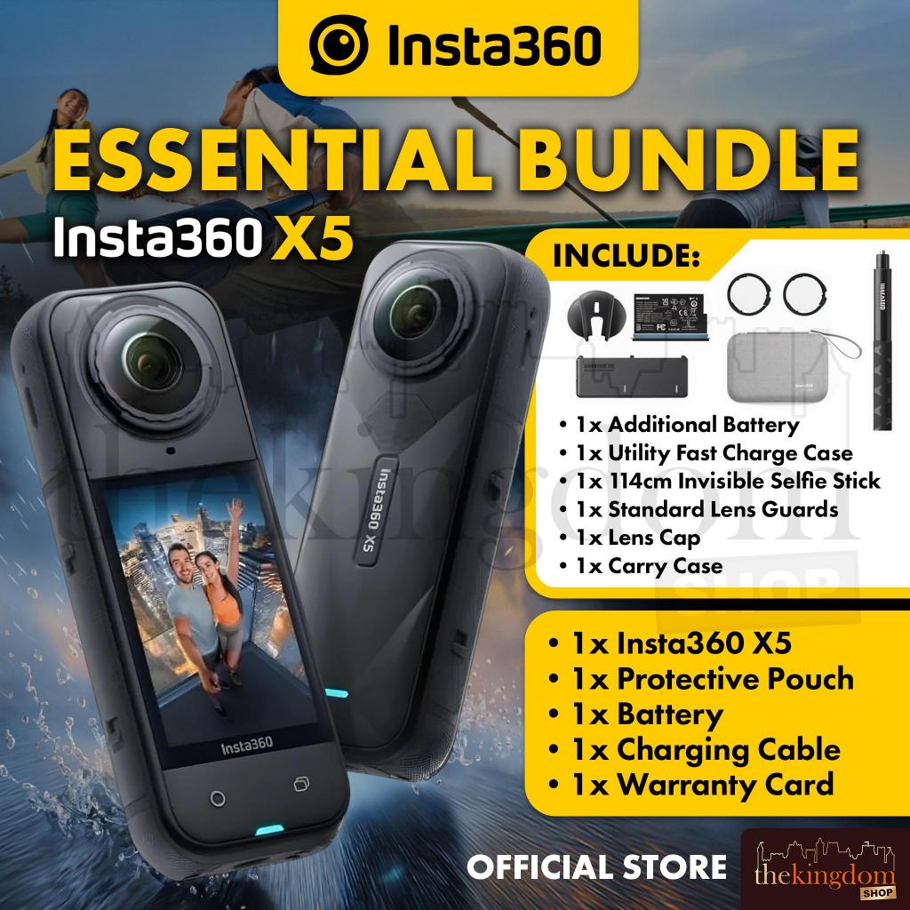 Insta360 X5 Action Camera ESSENTIAL BUNDLE Insta 360 8K Instant Cam Kamera 360° HDR Waterproof 4K Fa