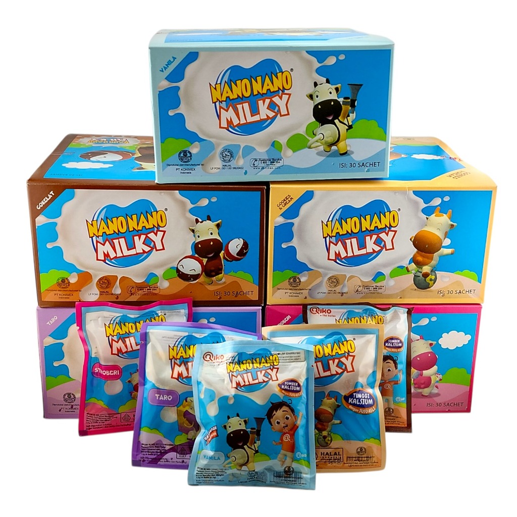 

Nano Nano Milky BOX Permen Susu Aneka Rasa - Netto 12 gr x 30 pcs