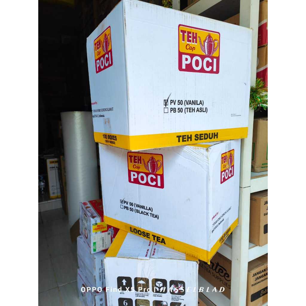 

1 Karton Teh Cap Poci Vanilla 50gr (10x10 Boxes)
