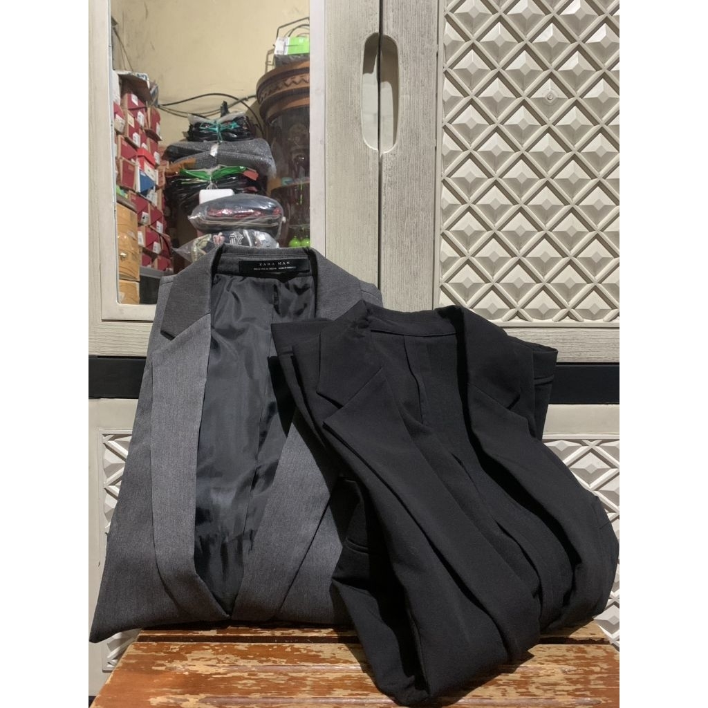 ORIGINAL JAS SUIT COMFORT ZARA BLAZER TUXEDO SPAO SINGLE BREASTED STRETCH