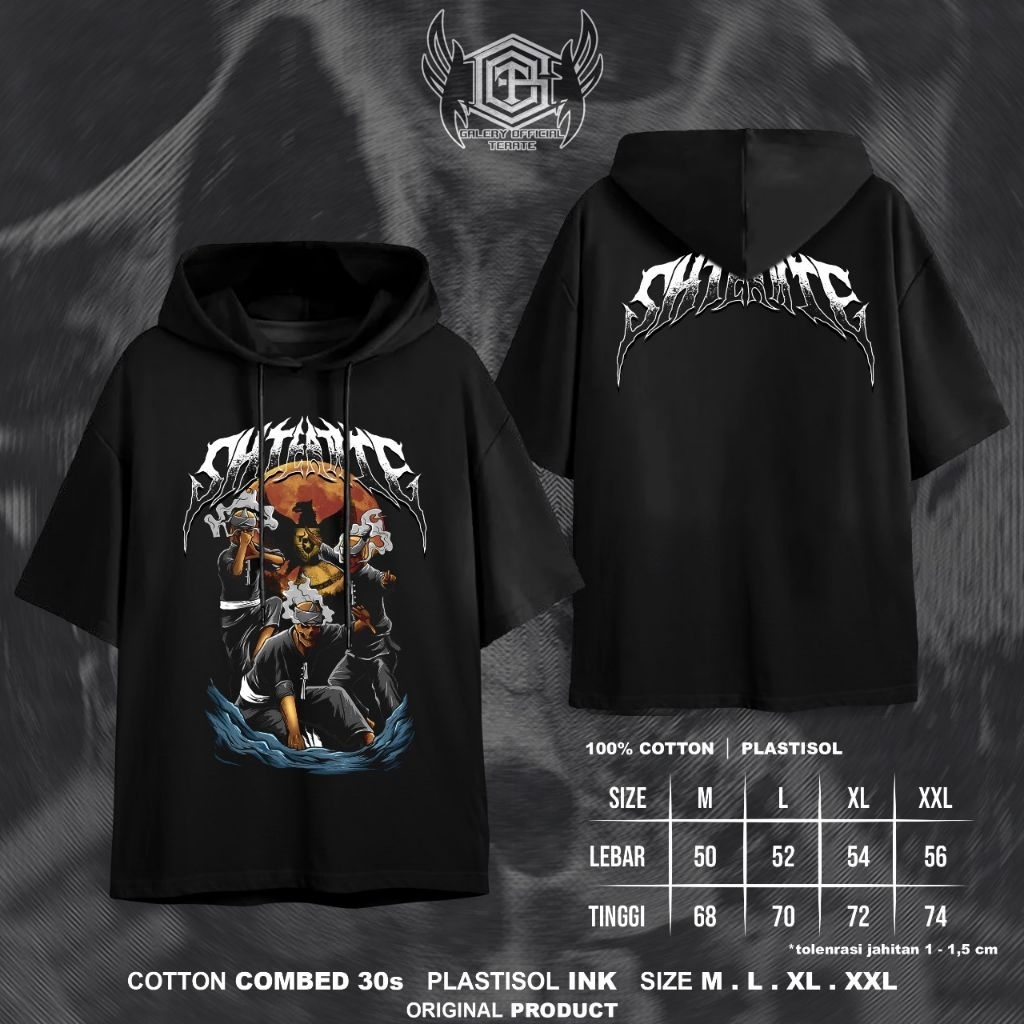 KAOS Hoodie Lengan Pendek PSHT - Kaos PSHT Keren - Kaos Sh Terate