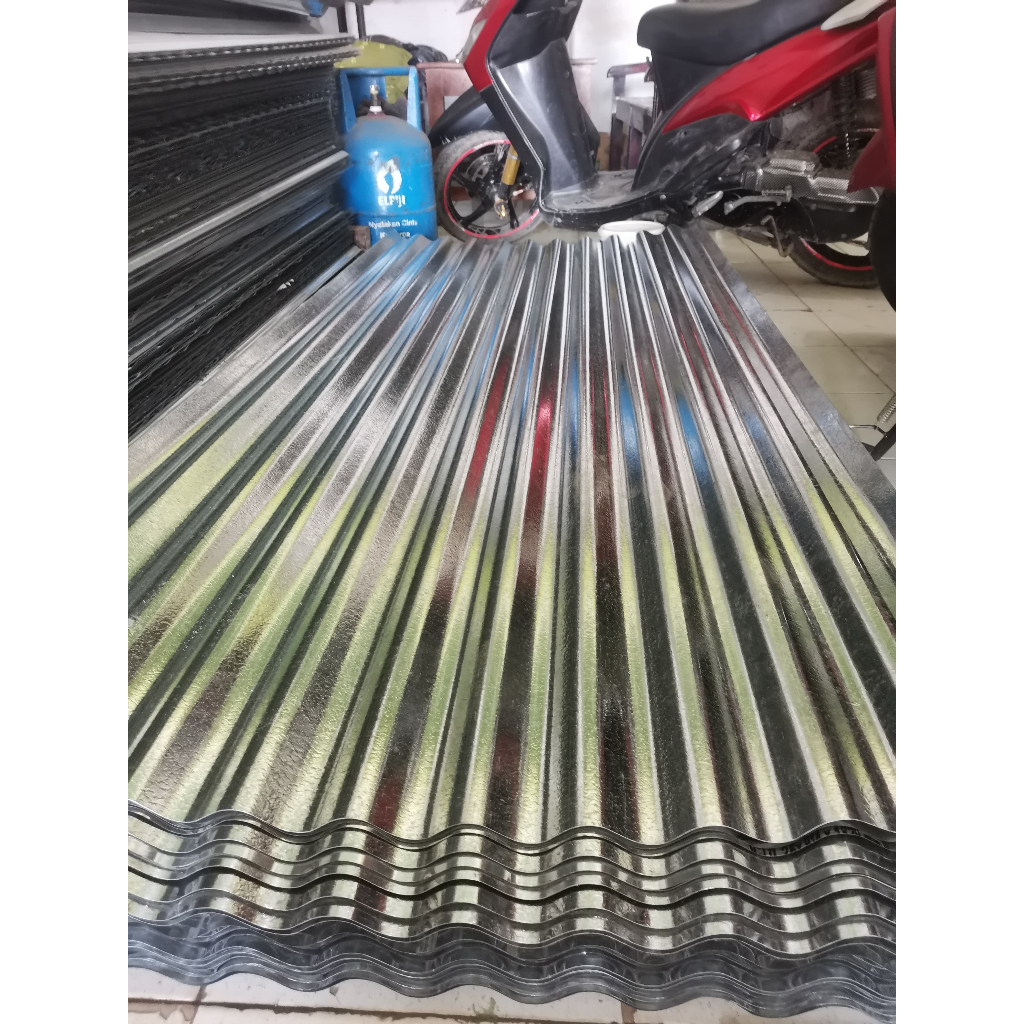 Seng gelombang Ukuran 180x80 Anti Karat Murah Berkualitas Untuk Atap, Pagar Proyek, Bedeng, Kandang