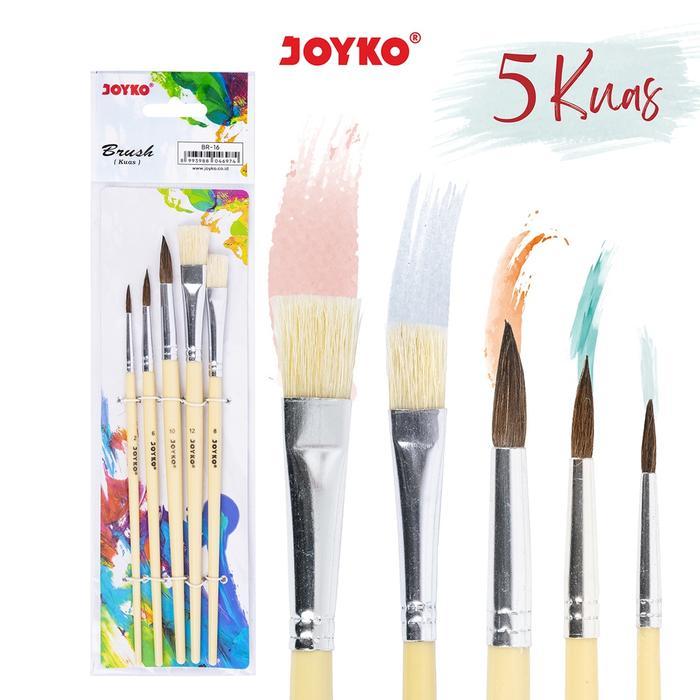 

Kuas Cat Air Cat Minyak Lukis Akrilik Joyko BR-16 Original (1 SET) / Painting Brush Acrylic Oil Paint Joyko BR 16 Per Set
