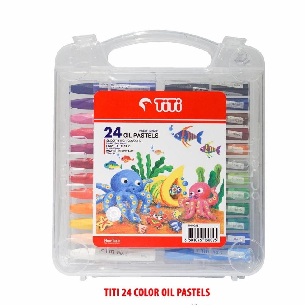 

TBMO TITI Crayon Oil Pastel 24 Warna Case - TITI 24 Warna