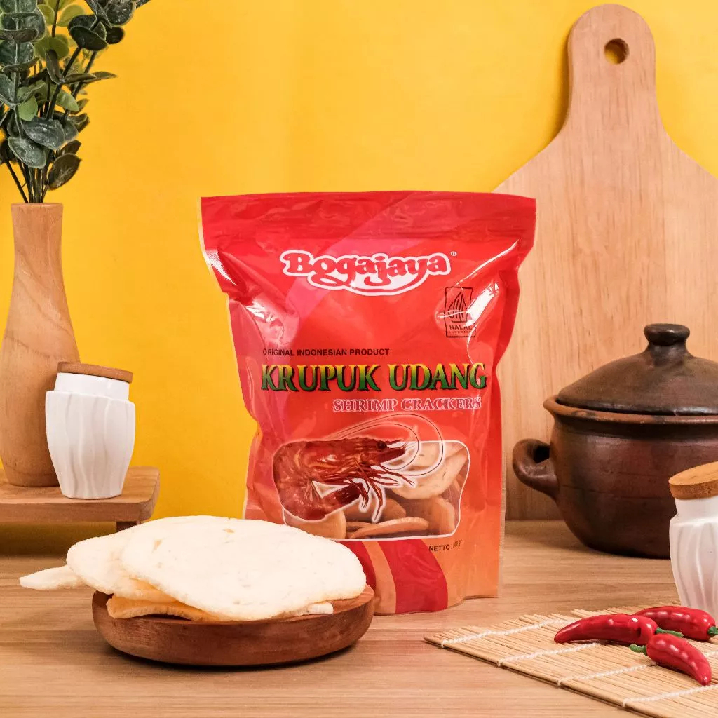 

Bogajaya Kerupuk Mentah Udang Merah Asli Gurih Renyah Enak Berkualitas Premium Praktis