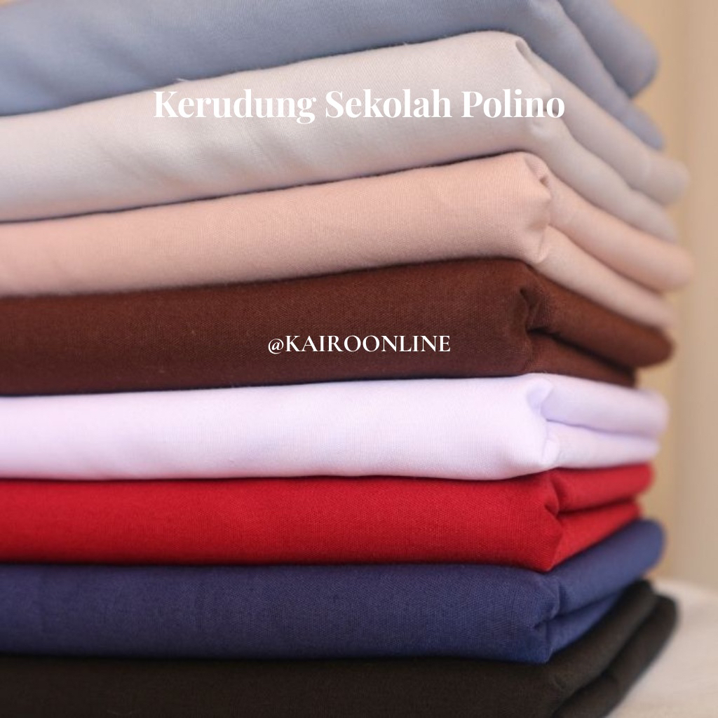 Kairo Hijab - Polino - Kerudung sekola Hijab Segiempat Katun