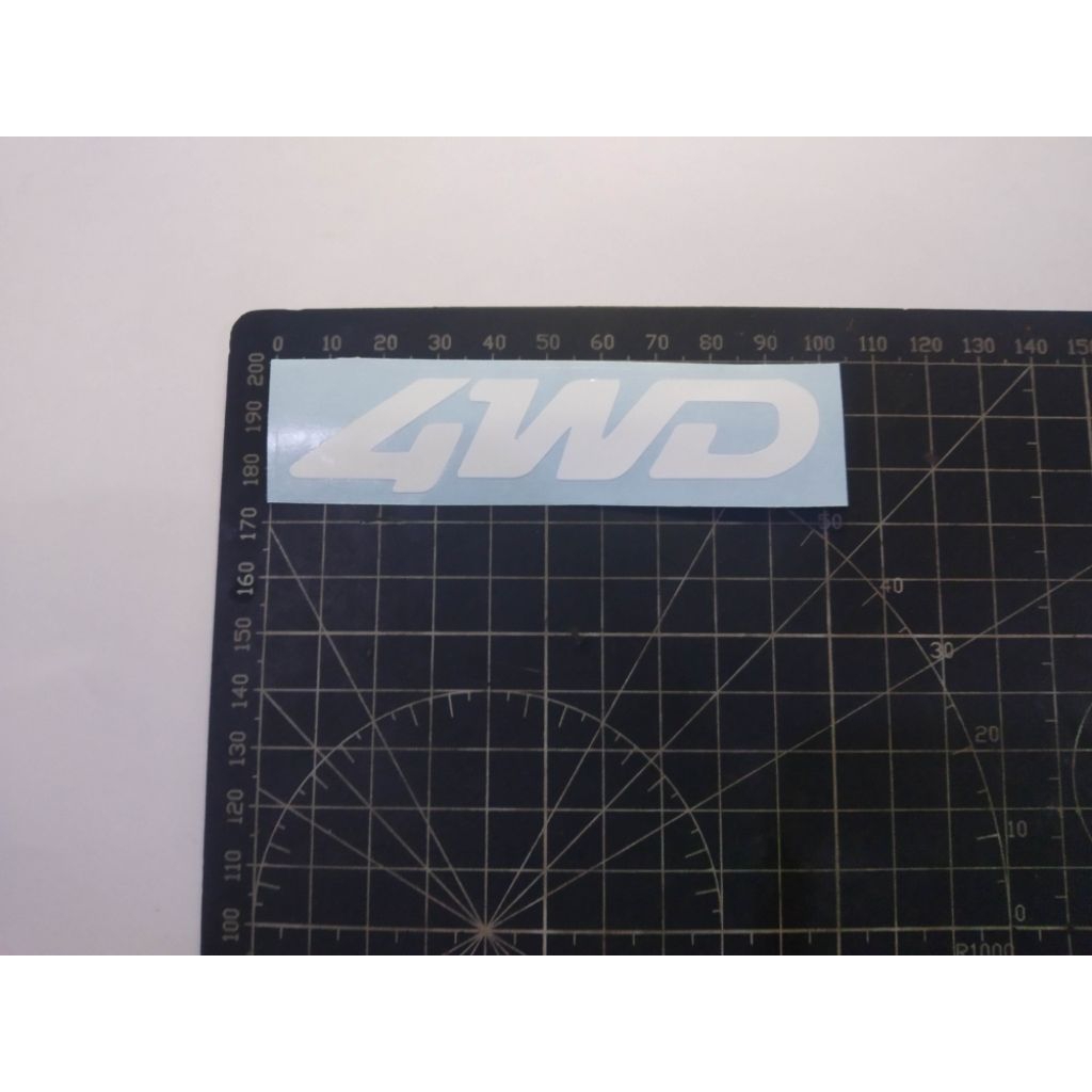 stiker cutting 4 wd
