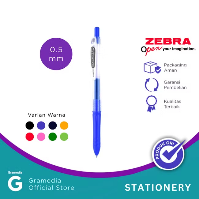 

Gramedia Tunjungan : Zebra Kokoro Gel 0.5 Blue