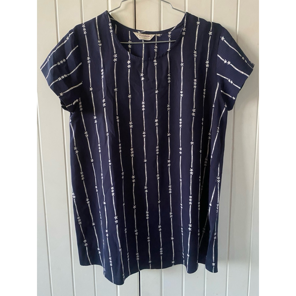 Preloved Navy Blouse