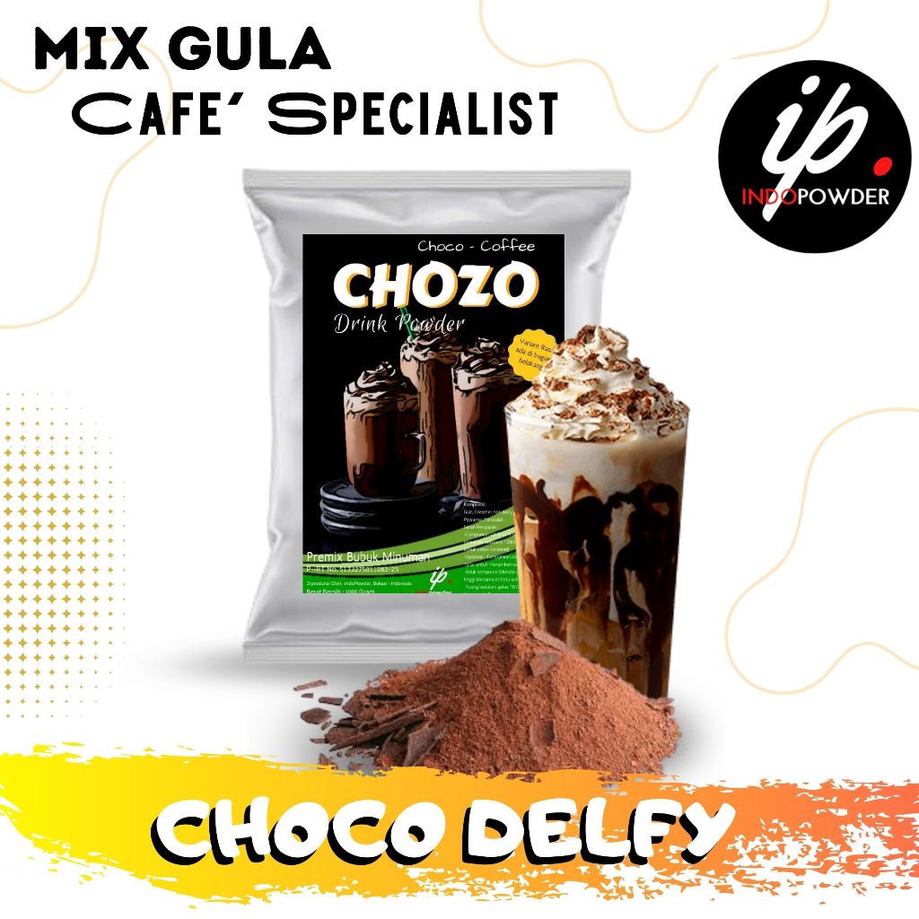 

Indopowder - Bubuk CHOCO / COKLAT DELFY 1Kg Untuk Cafe, Waralaba dan Usaha Minuman Kekinian