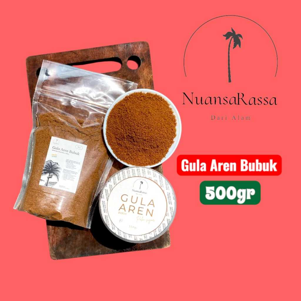 

Gula aren bubuk kemasan pouch 500gr gula aren semut kawung Nuansarassa