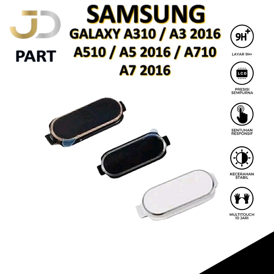 TOMBOL LUAR HOME BUTTON SAMSUNG GALAXY A310 / A3 2016 / A510 / A5 2016 / A710 / A7 2016 ORIGINAL