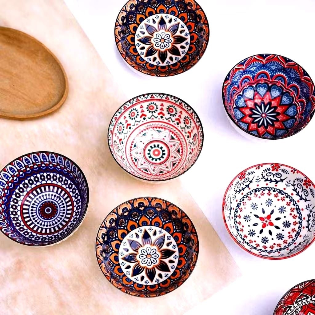 Hampers Mangkok Set Japanesse / Mangkok Souvenir Bohemian Style / Bowl Set Japanesse Souvenir Resell