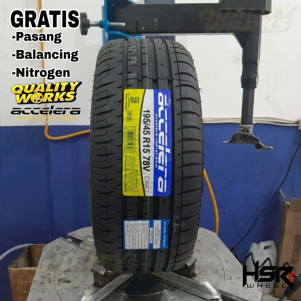 BAN MOBIL 195 45 R15 ACCELERA PHI-R - BAN MOBIL CEPER RING 15 UKURAN 195/45 R15