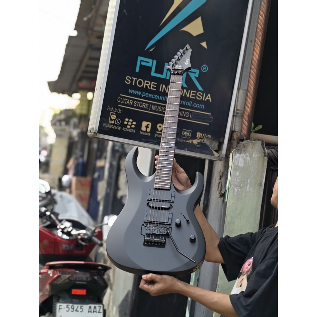 GITAR ELEKTRIK CORT EVL X4 BLACK SATIN WITH USA EMG PICKUPS - 100% ORIGINAL