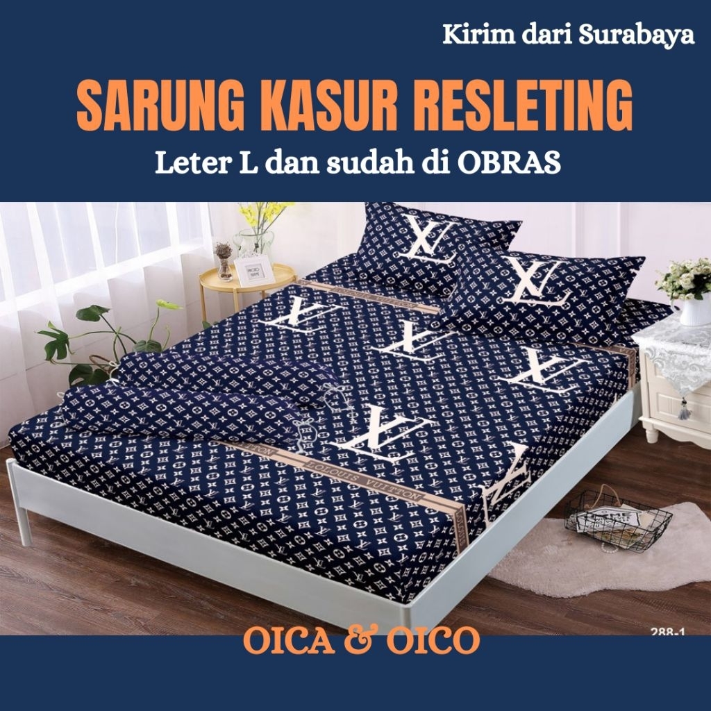 ( SURABAYA ) Sarung Kasur Busa Resleting Tebal 15 dan 20 cm. #SarungKasurResleting #Surabaya