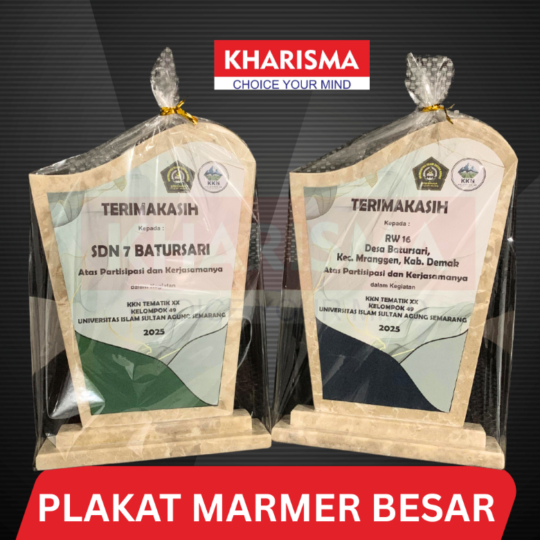PLAKAT VANDEL MARMER BESAR | PLAKAT CUSTOME | KENANG-KENANGAN MAGANG, KKN, WISUDA